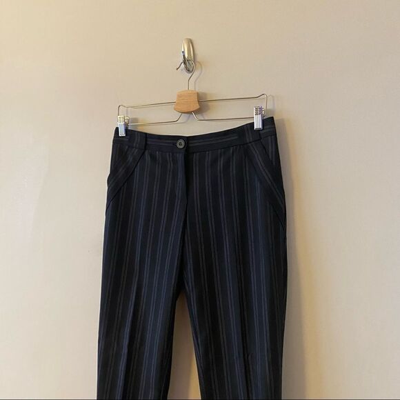 ANTHROPOLOGIE-CARTONNIER Stripe Wool Blend Trouser (Size:2) - Picture 7 of 11